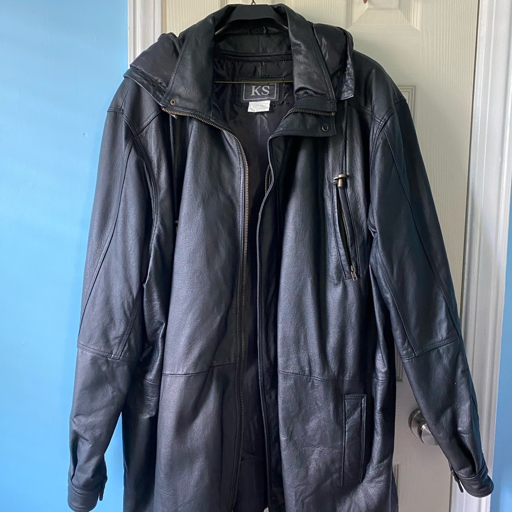 Black Leather Men's Jacket